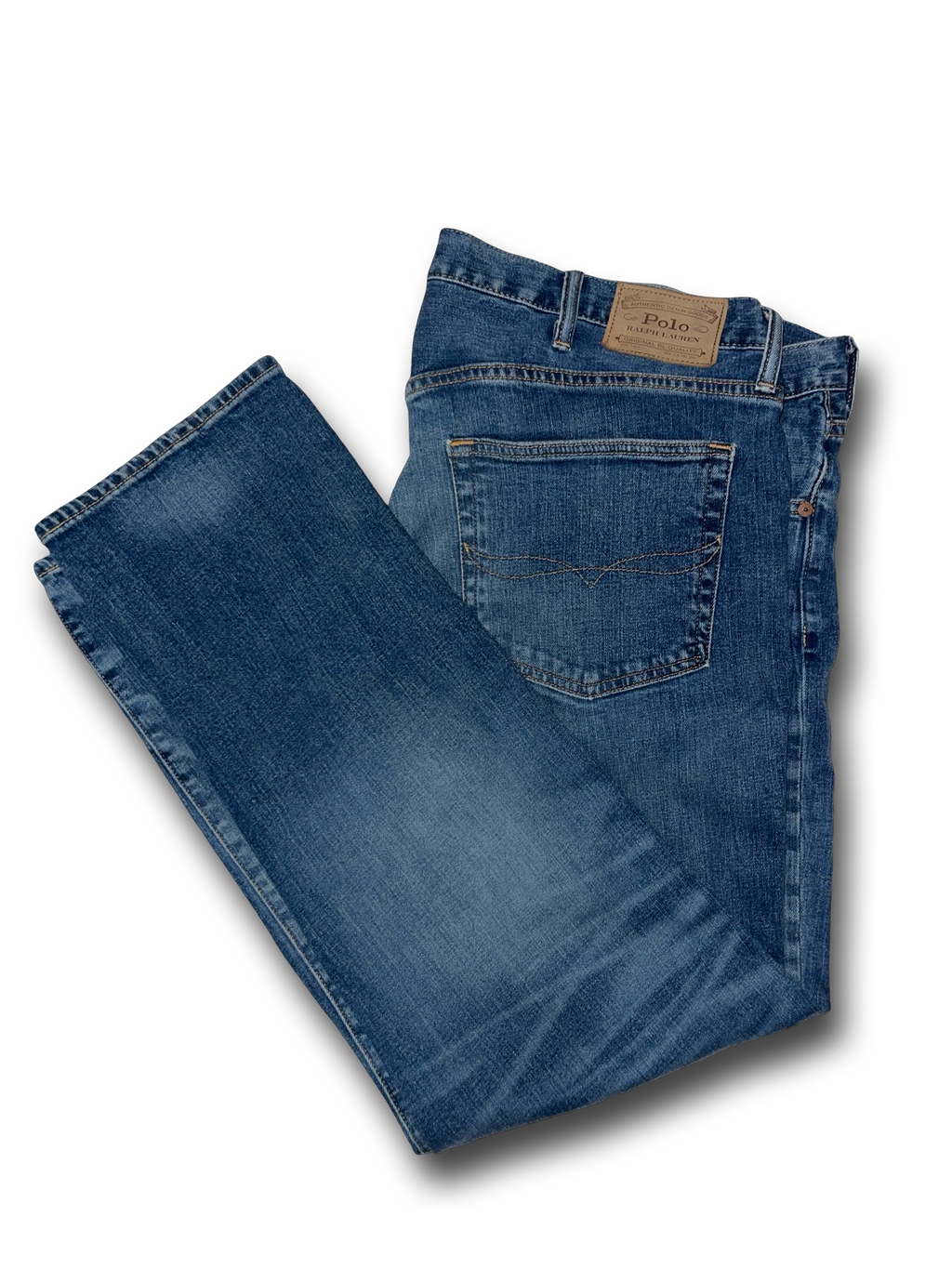 Polo Ralph Lauren Blue Denim Jeans Classic Dark Wash Blue Men’s 42B x 32