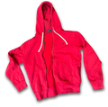 Y2k Polo Ralph Lauren Full Zip Red Hoodie Navy Pony Logo Men’s Size Small
