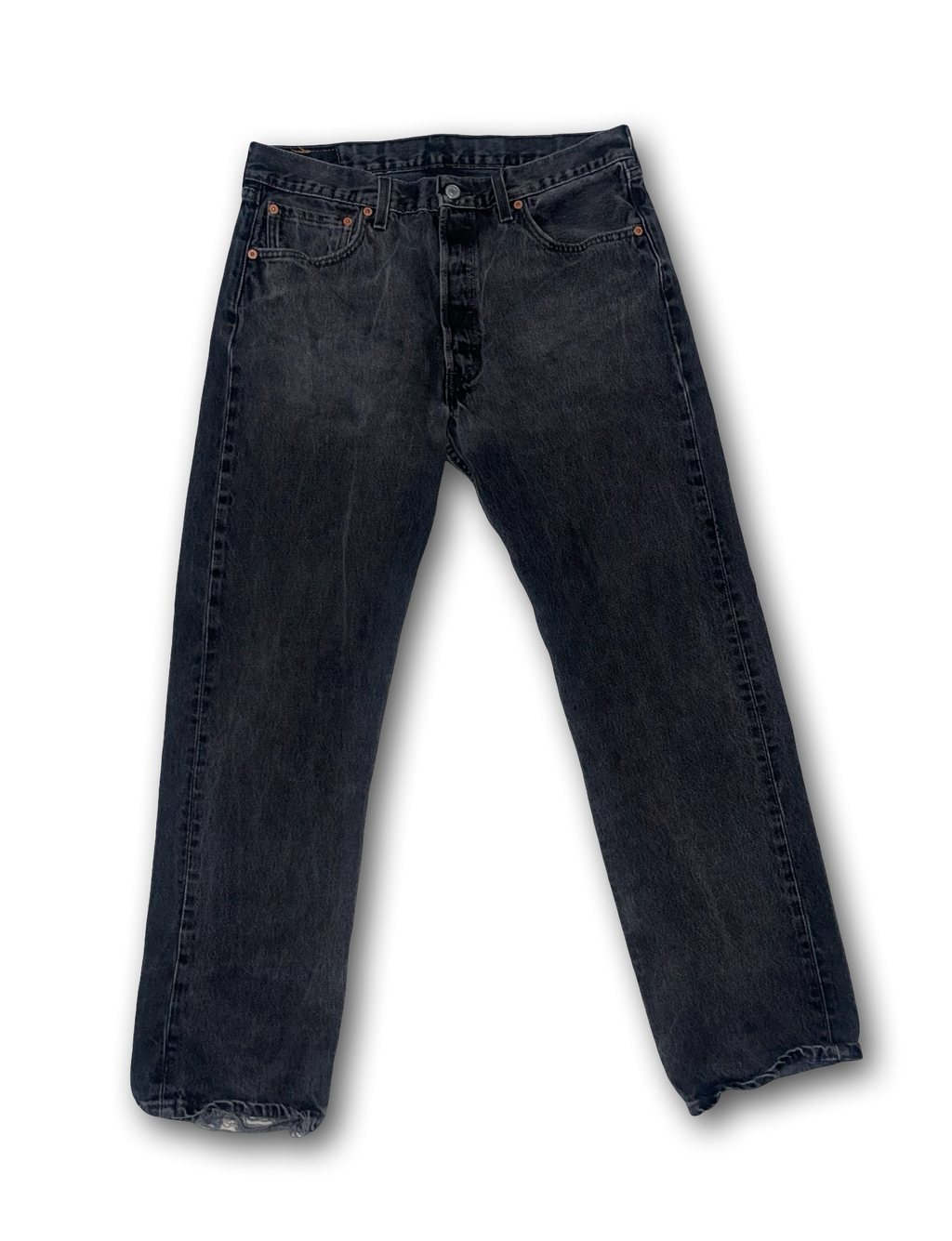 Vintage 90’s Levi’s 501-0660 Black Jeans Made USA Button Fly Men’s 34x30
