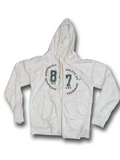 Vintage Y2K Aeropostale Grey Zip-Up Hoodie Men Size Small