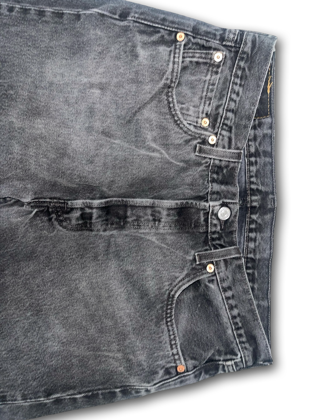 Vintage 90’s Levi’s 501-0660 Black Jeans Made USA Button Fly Men’s 34x30