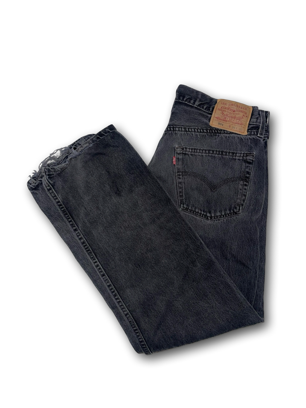 Vintage 90’s Levi’s 501-0660 Black Jeans Made USA Button Fly Men’s 34x30