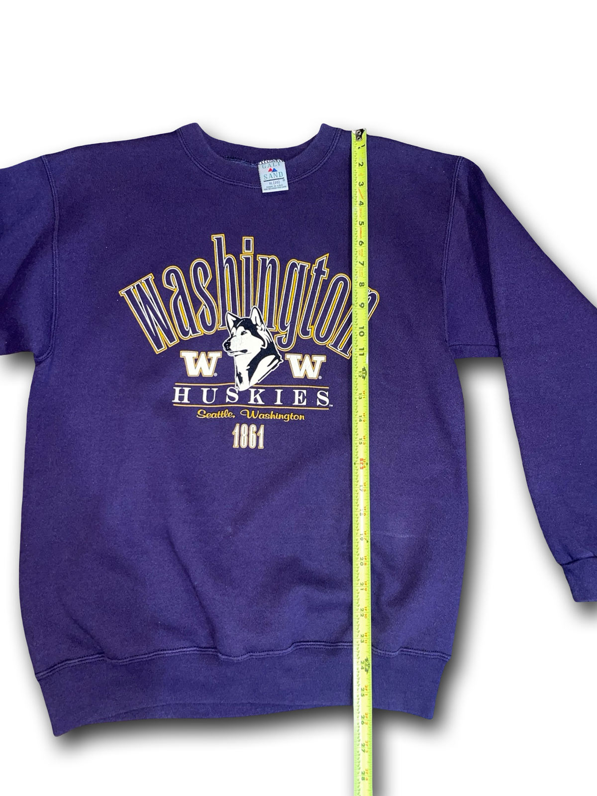 Vintage 90s University of Washington Huskies Purple Crewneck - Youth XL Fits Men M