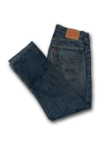 Y2K Levi's 505 Straight Jeans Dark Wash Crosshatch Men’s 31x30