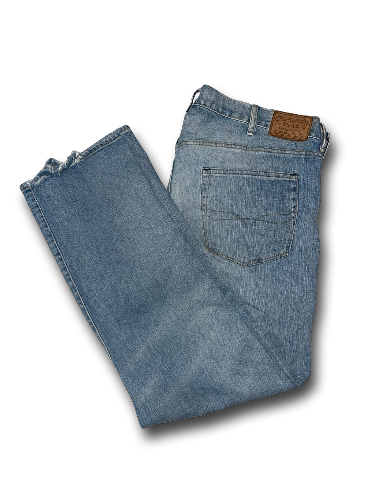 Polo Ralph Lauren Blue Denim Jeans Classic Light Wash Blue Men’s 42B x 32
