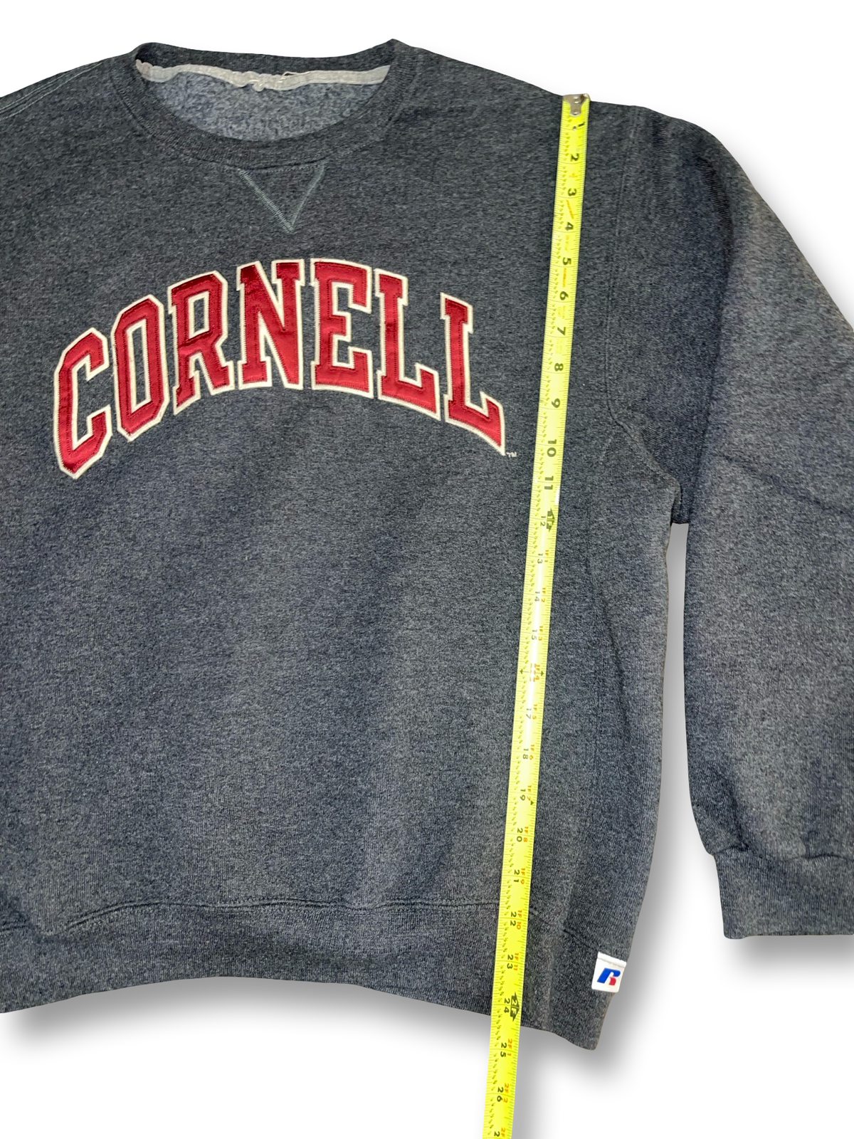Vintage Cornell University Grey Crewneck Sweatshirt Russell Athletics Men’s Size Medium