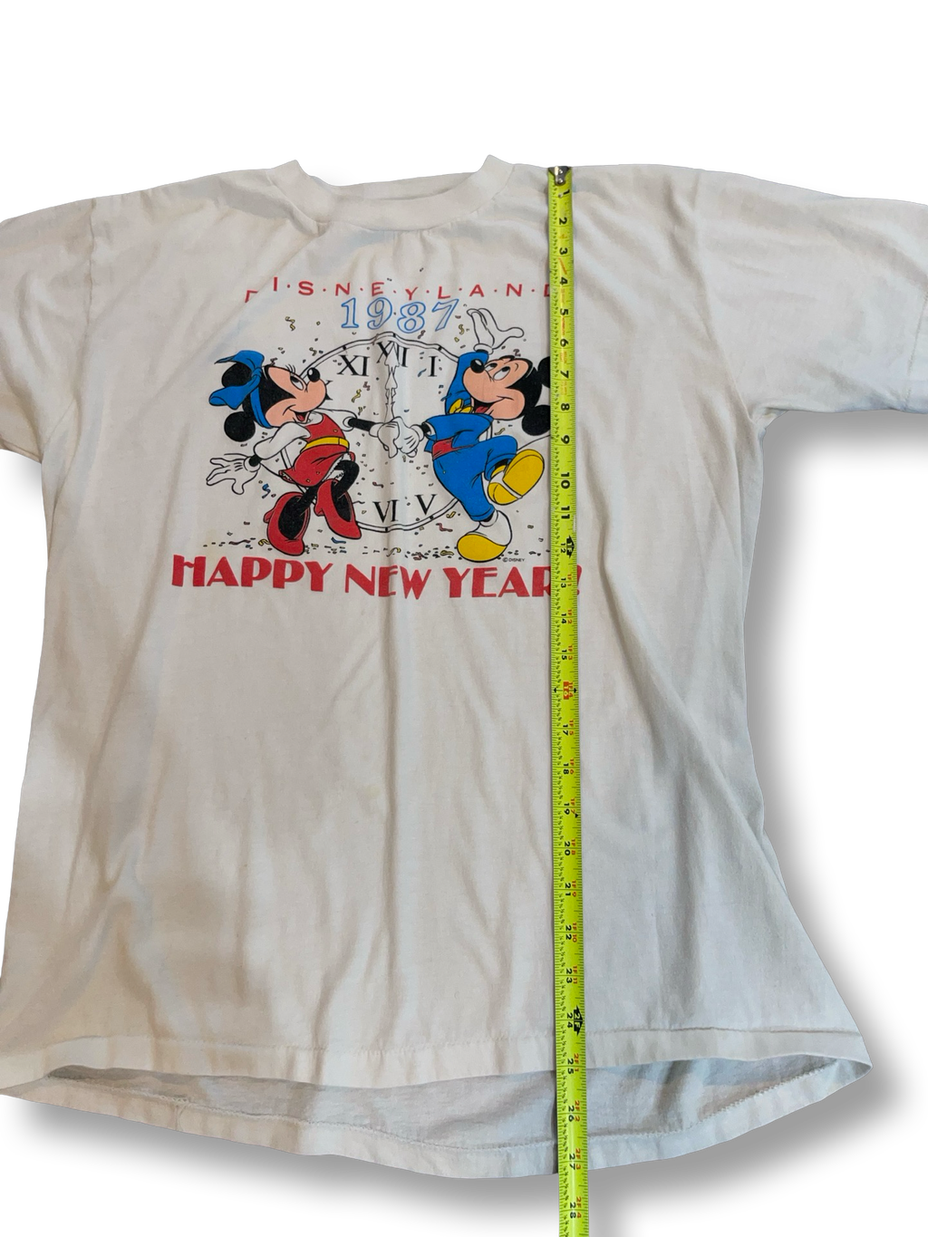 Vintage 1987 Disney Disneyland Happy New Year Men Size XL
