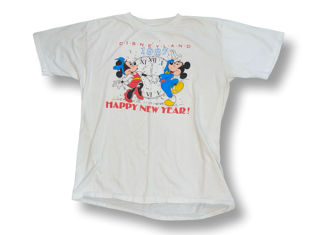 Vintage 1987 Disney Disneyland Happy New Year Men Size XL