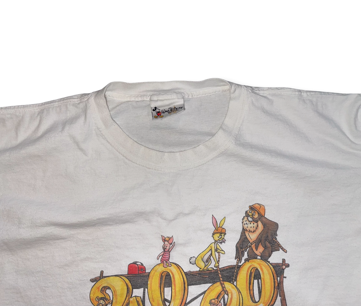 Vintage Walt Disney Men T-Shirt Size 2XL Y2K 1999 to 2000 Building To The New Millennium