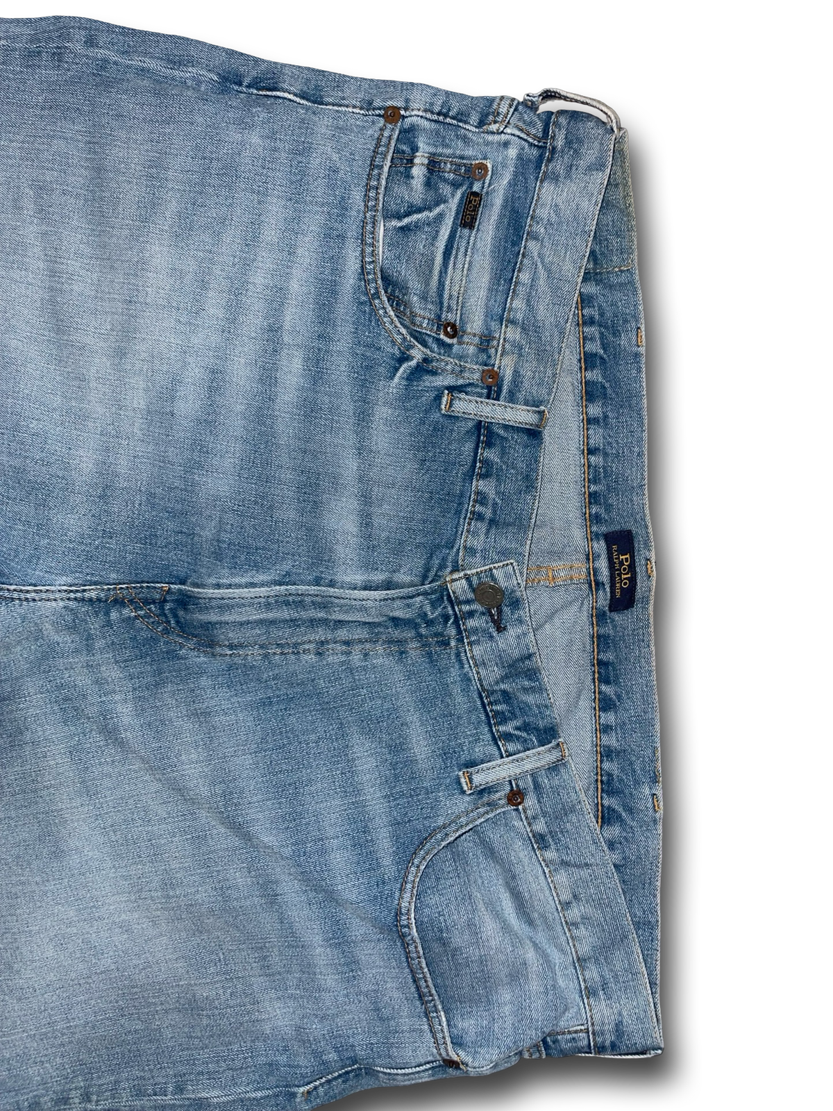 Polo Ralph Lauren Blue Denim Jeans Classic Light Wash Blue Men’s 42B x 32