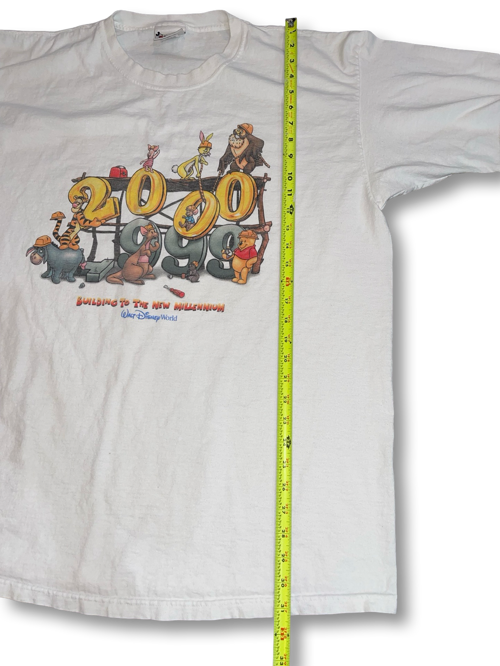 Vintage Walt Disney Y2K 1999 to 2000 Building To The New Millennium Men T-Shirt Size 2XL