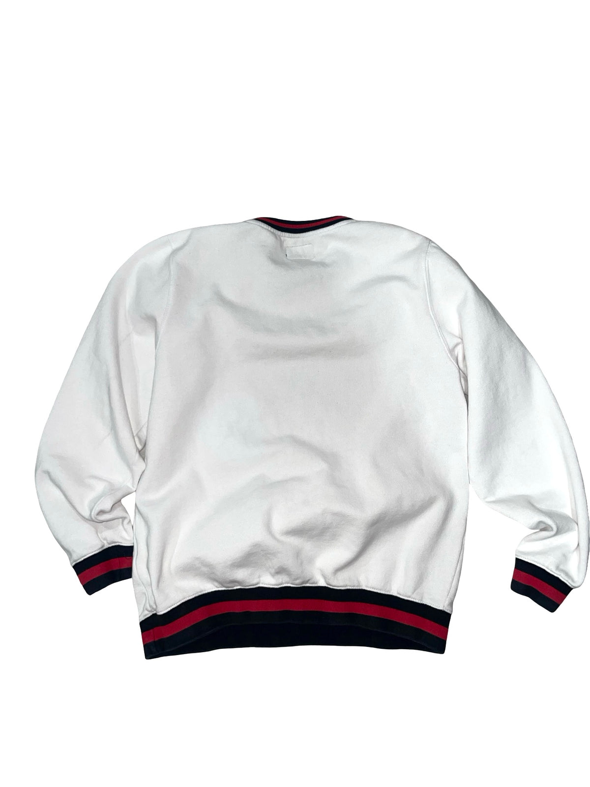 Vintage Stussy Crewneck Sweatshirt In White Men Size XL