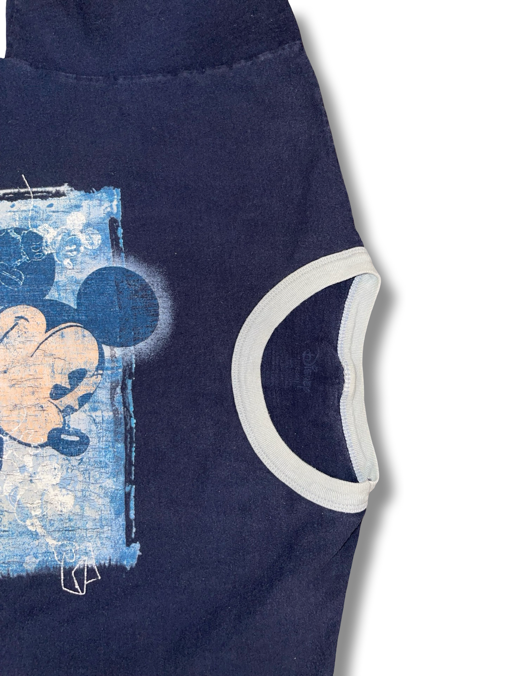 Vintage Y2K Disney Mickey Mouse Navy Ringer T-Shirt Men Size Medium